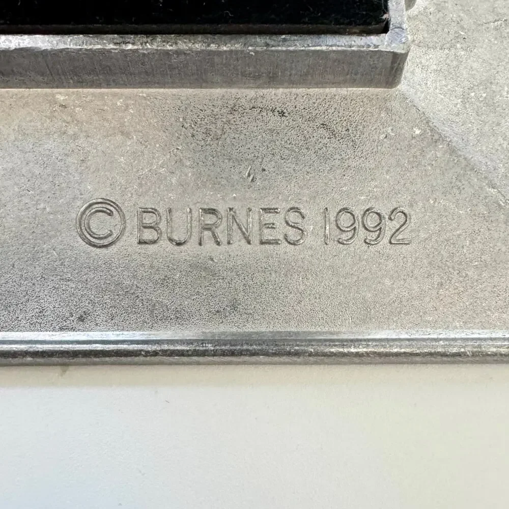 Burnes Boston Vintage 1992 Picture Frame Hammered Pewter Square‎ 3
